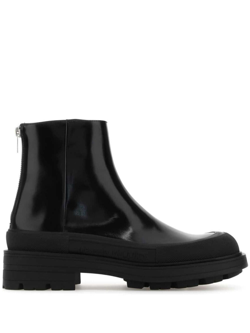 Alexander McQueen ankle leather boots - Black von Alexander McQueen