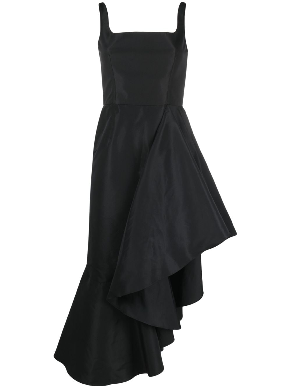 Alexander McQueen asymmetric flared dress - Black von Alexander McQueen