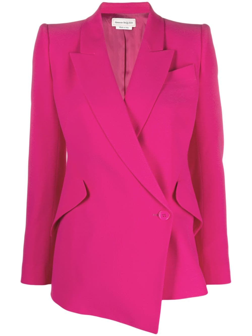 Alexander McQueen asymmetric single-breasted blazer - Pink von Alexander McQueen