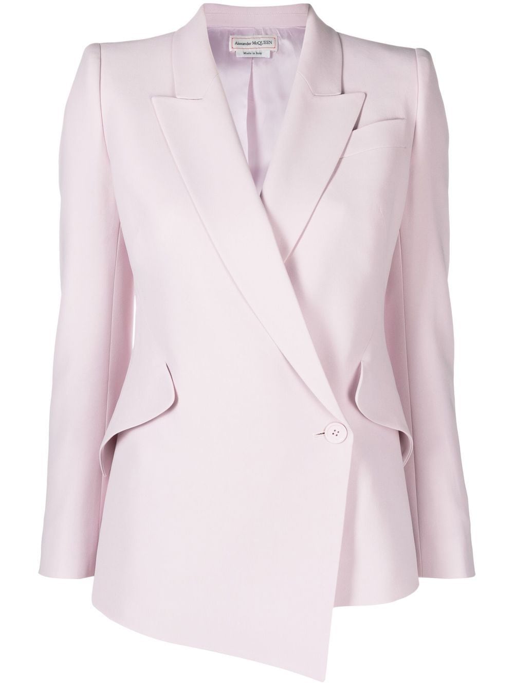 Alexander McQueen asymmetric single-breasted blazer - Pink von Alexander McQueen