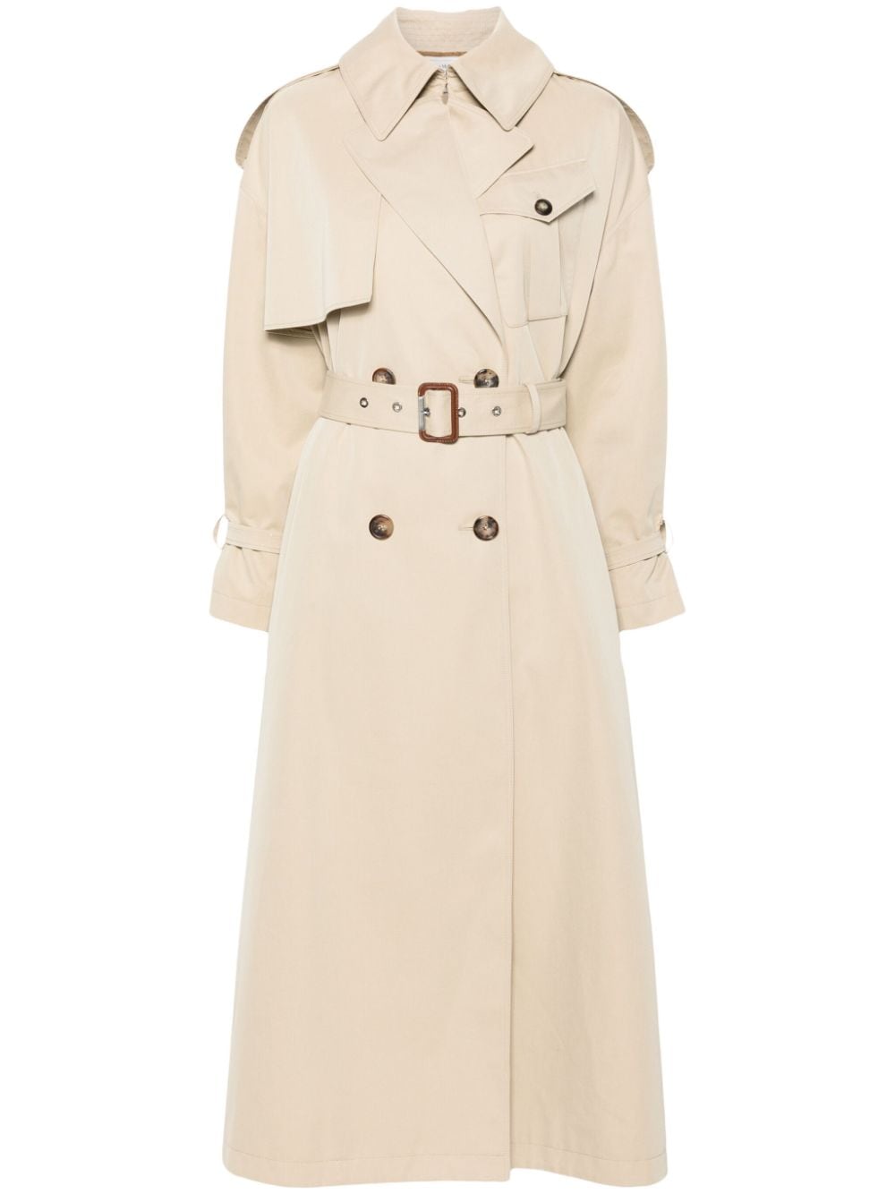 Alexander McQueen Military belted trench coat - Neutrals von Alexander McQueen