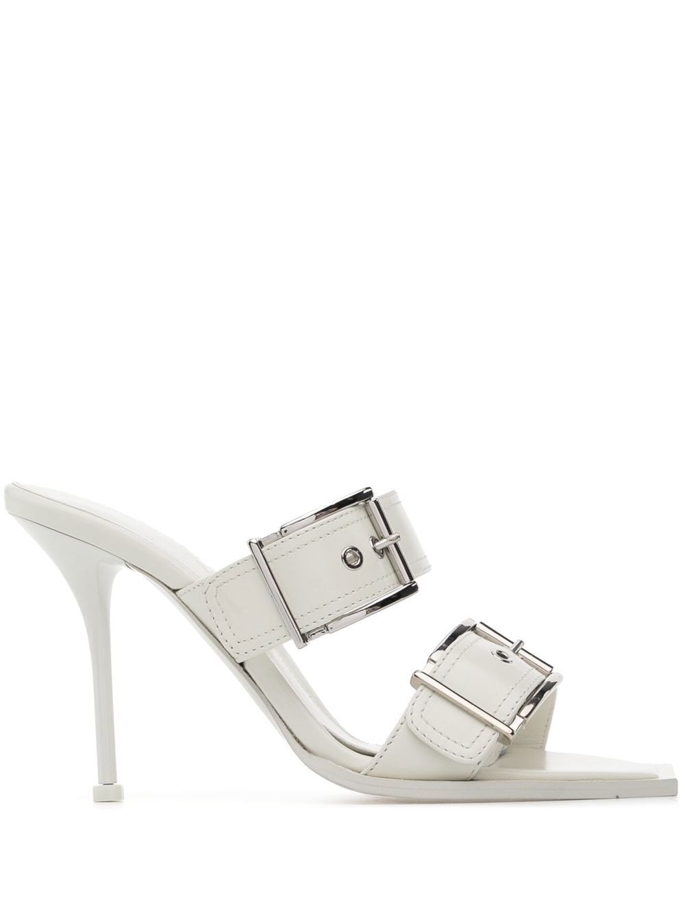 Alexander McQueen buckle-detail 100mm sandals - White von Alexander McQueen