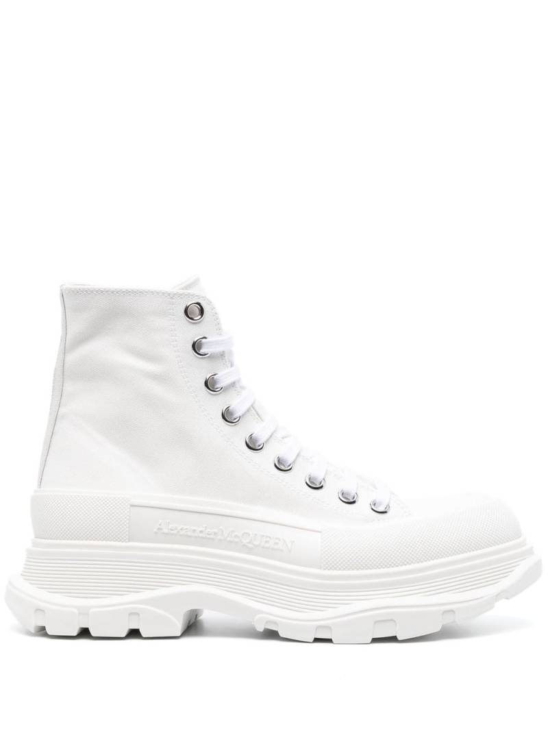 Alexander McQueen chunky high-top sneakers - White von Alexander McQueen