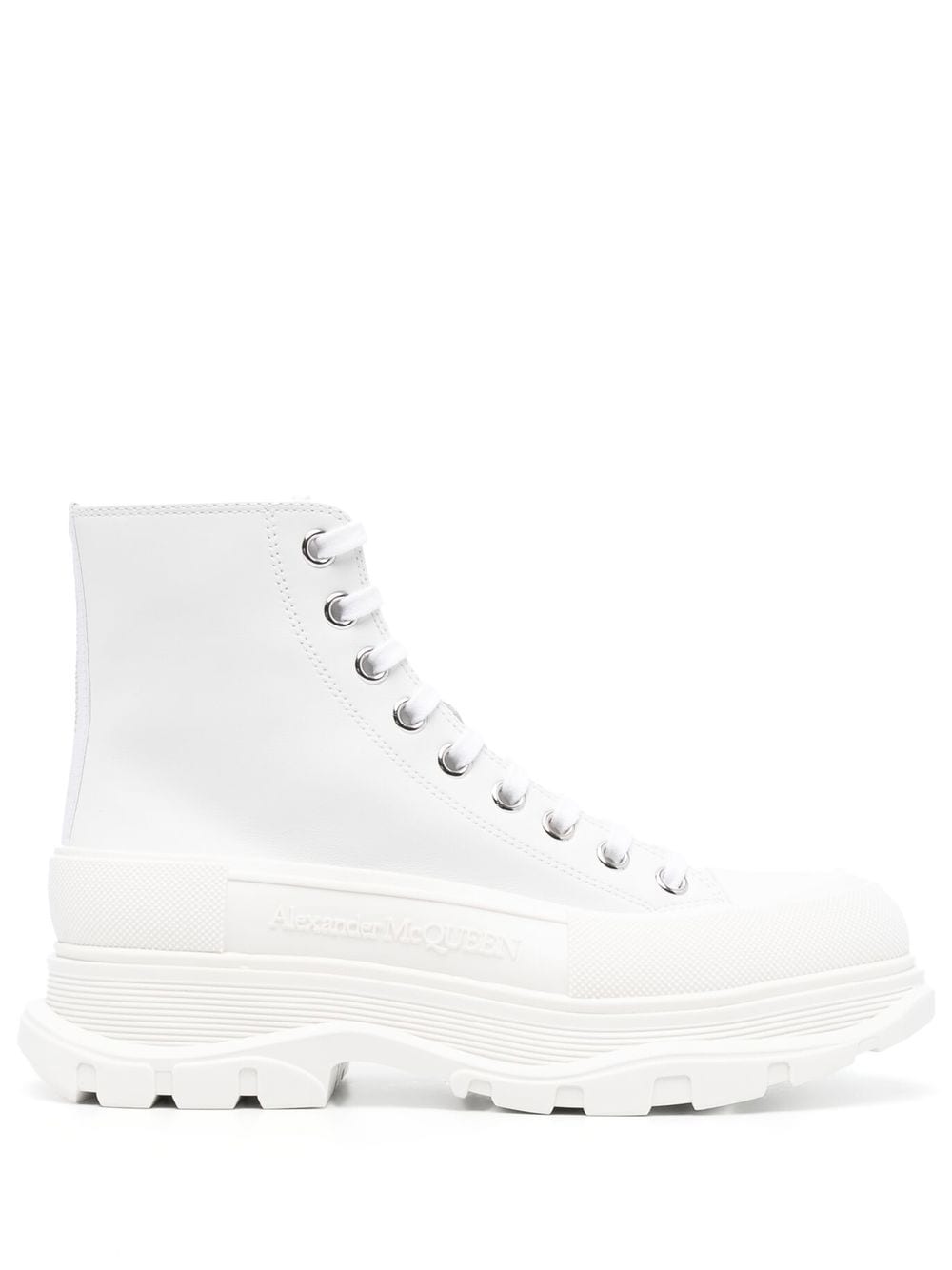 Alexander McQueen chunky lace-up boots - White von Alexander McQueen