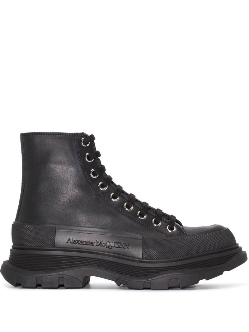 Alexander McQueen chunky-sole ankle boots - Black von Alexander McQueen