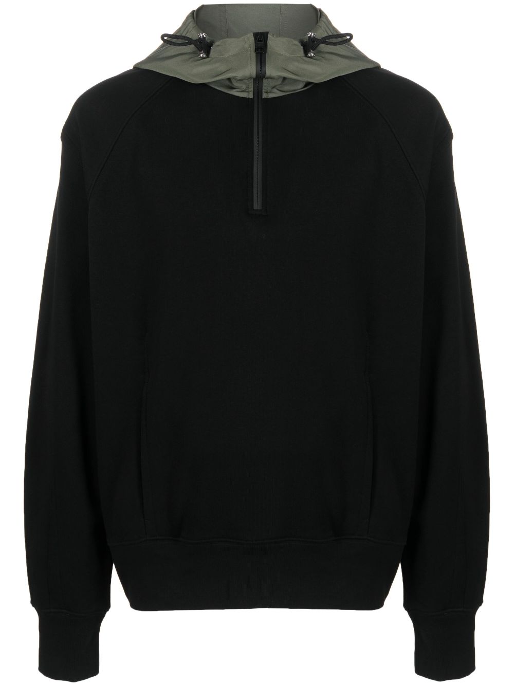 Alexander McQueen contrasting-hood half-zip sweatshirt - Black von Alexander McQueen