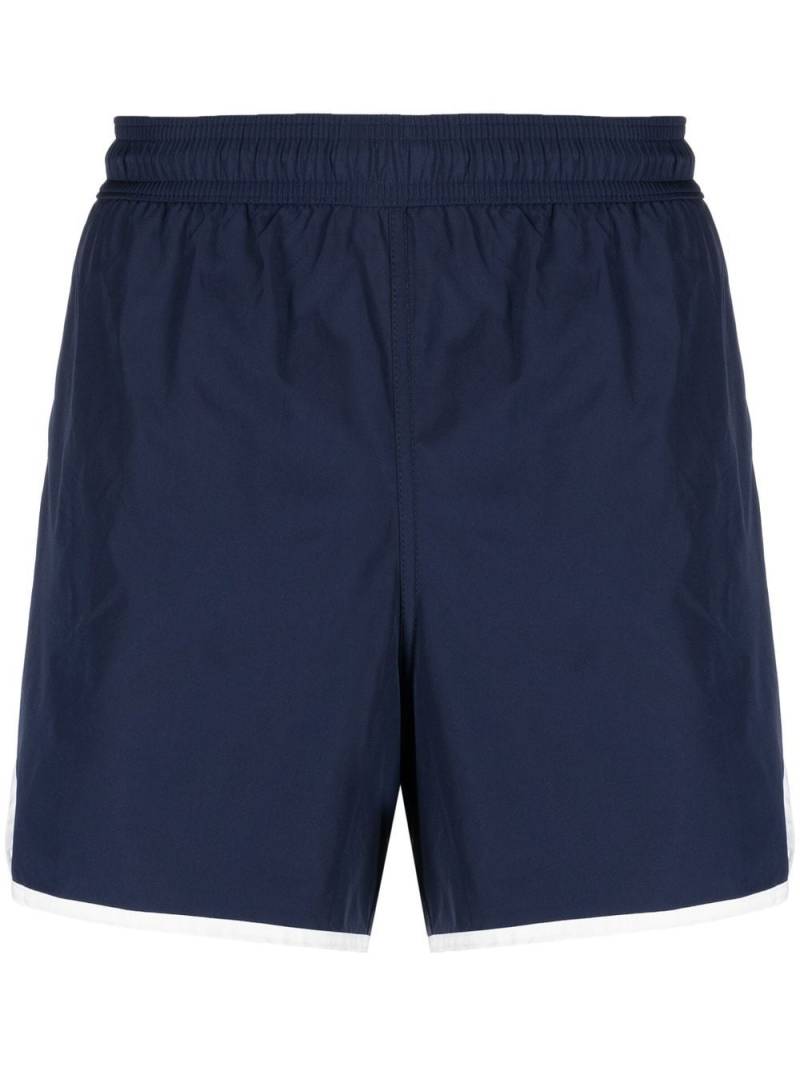 Alexander McQueen contrasting trim swim shorts - Blue von Alexander McQueen