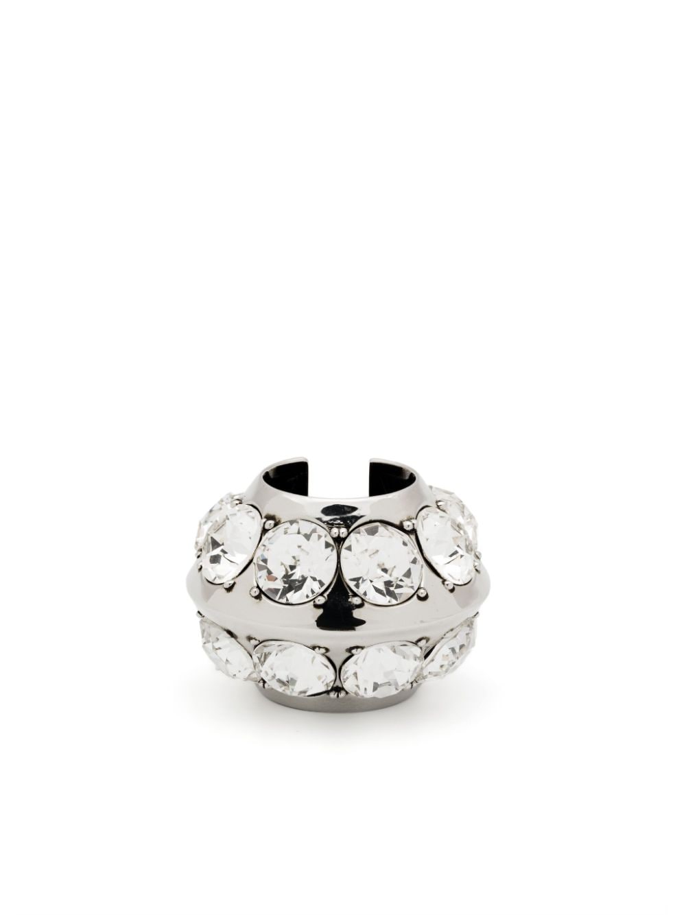 Alexander McQueen crystal-embellished ear cuff - Silver von Alexander McQueen