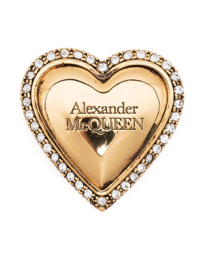 Alexander McQueen debossed-logo lace lock - Gold von Alexander McQueen