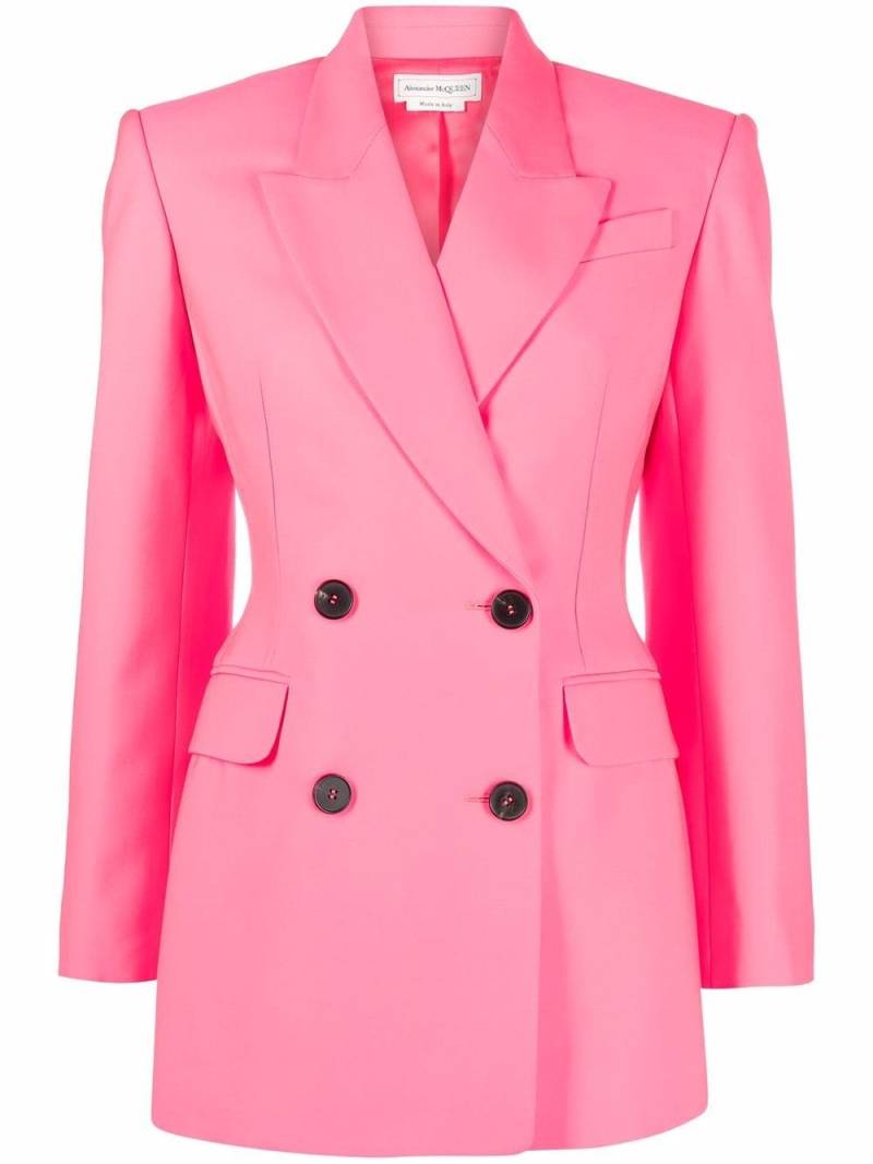 Alexander McQueen double-breasted blazer - Pink von Alexander McQueen