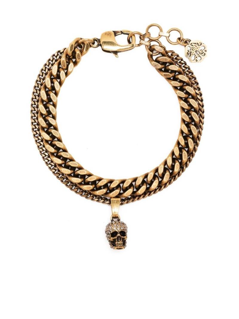 Alexander McQueen double chain bracelet - Gold von Alexander McQueen