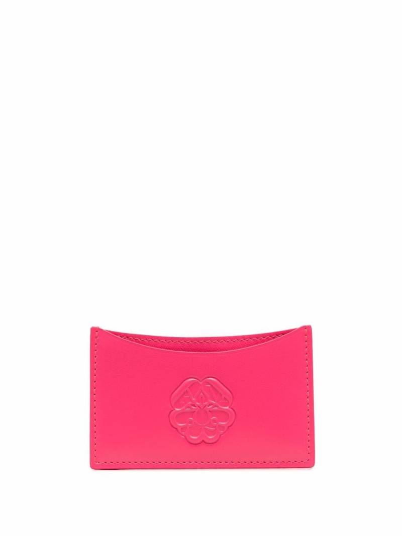 Alexander McQueen embossed leather cardholder - Pink von Alexander McQueen