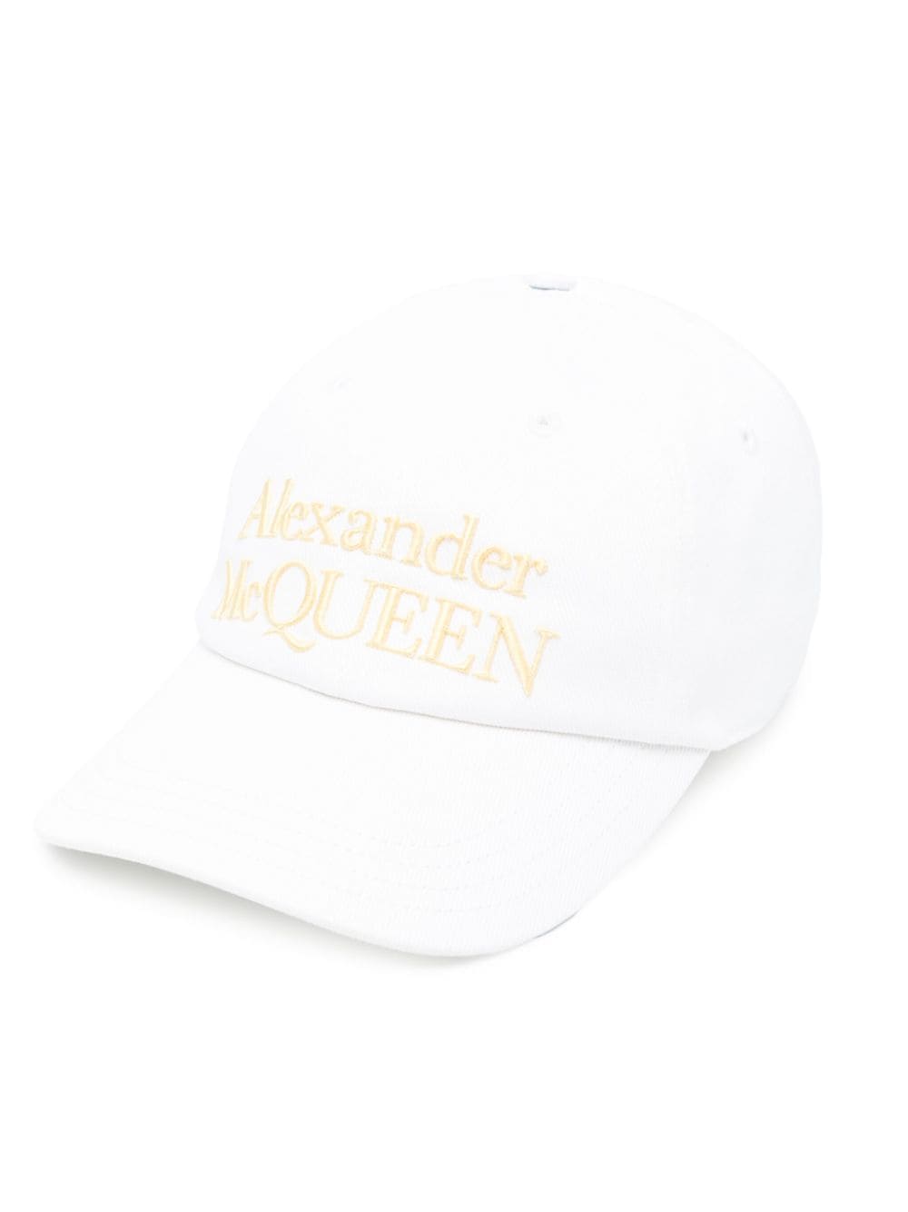 Alexander McQueen embroidered-logo cotton cap - White von Alexander McQueen