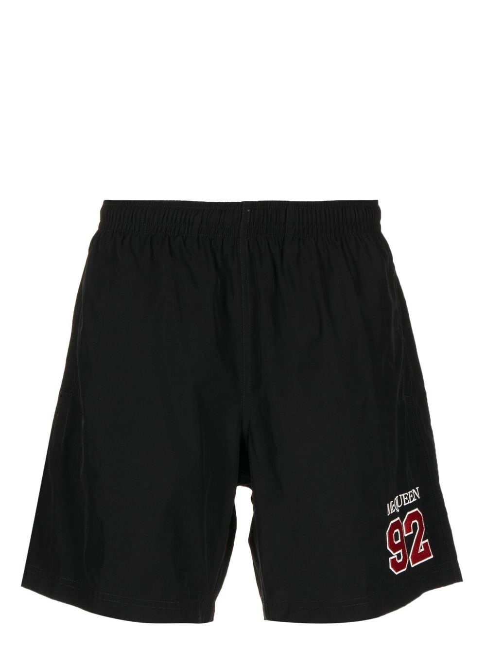 Alexander McQueen embroidered-logo swim shorts - Black von Alexander McQueen