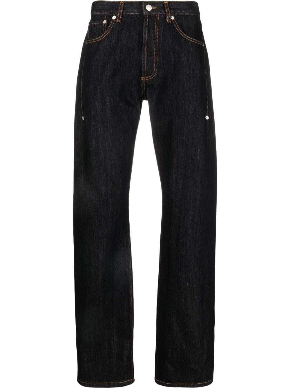 Alexander McQueen five-pocket straight-leg jeans - Blue von Alexander McQueen