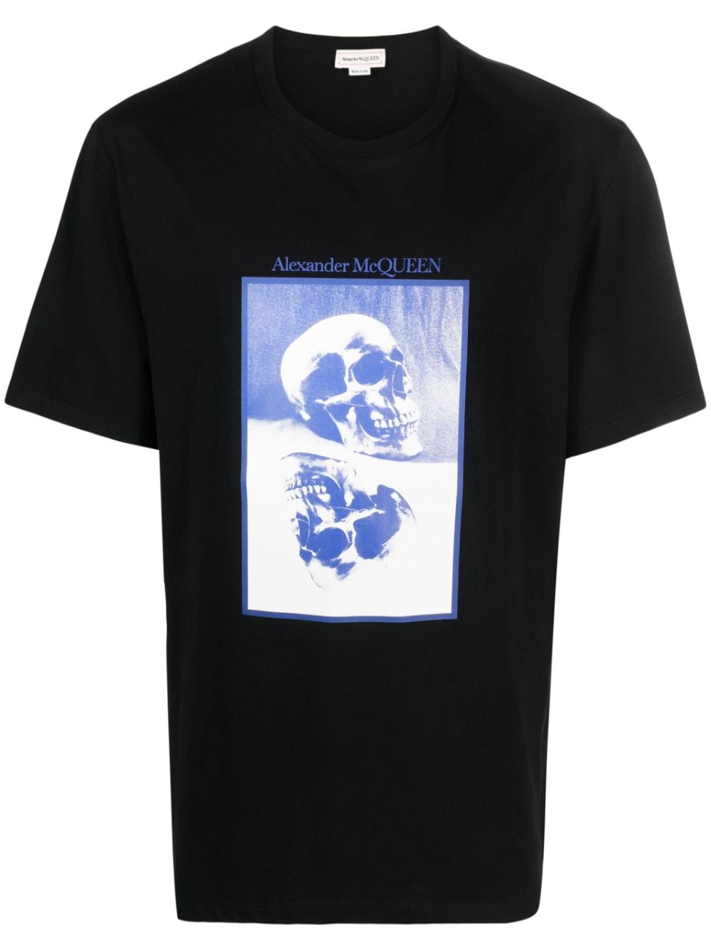 Alexander McQueen graphic-print cotton T-shirt - Black von Alexander McQueen