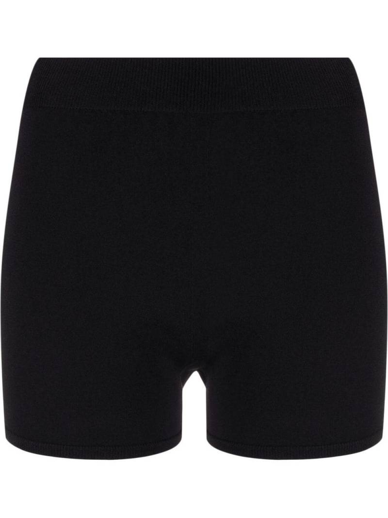 Alexander McQueen high-waist fitted shorts - Black von Alexander McQueen