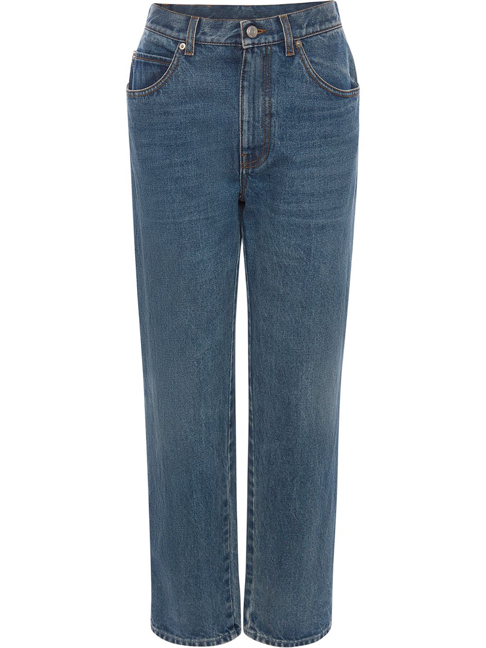 Alexander McQueen high-waisted straight-leg jeans - Blue von Alexander McQueen