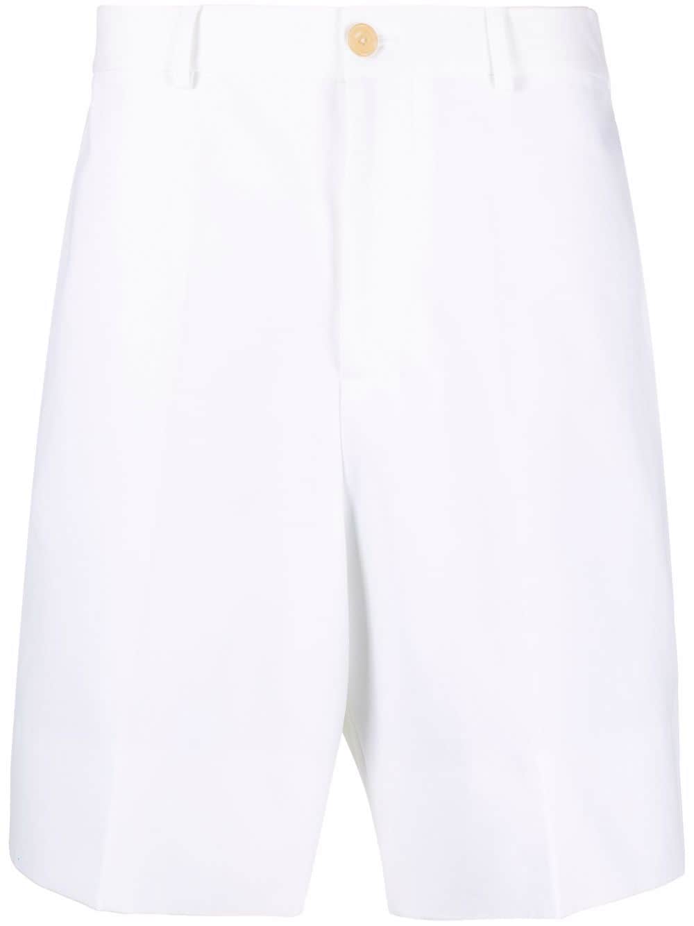 Alexander McQueen high-waisted straight-leg shorts - White von Alexander McQueen