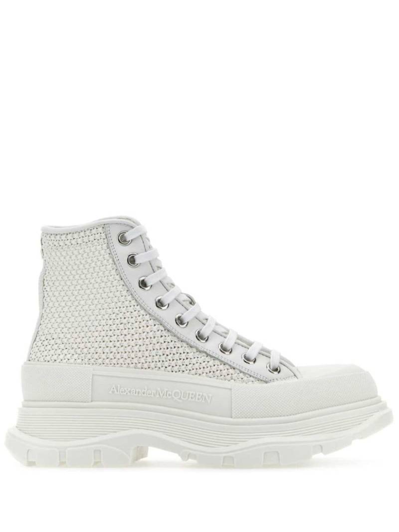 Alexander McQueen interwoven-design boots - White von Alexander McQueen