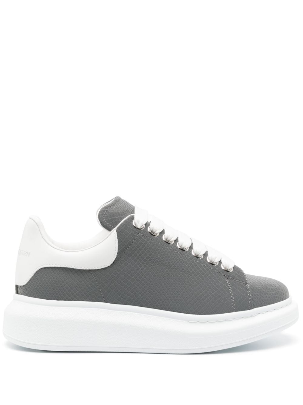 Alexander McQueen lizard-skin leather sneakers - Grey von Alexander McQueen