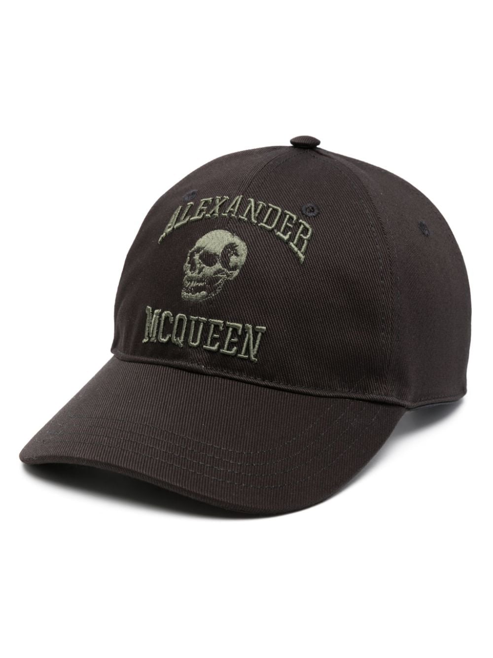 Alexander McQueen logo-embroidered cap - Black von Alexander McQueen