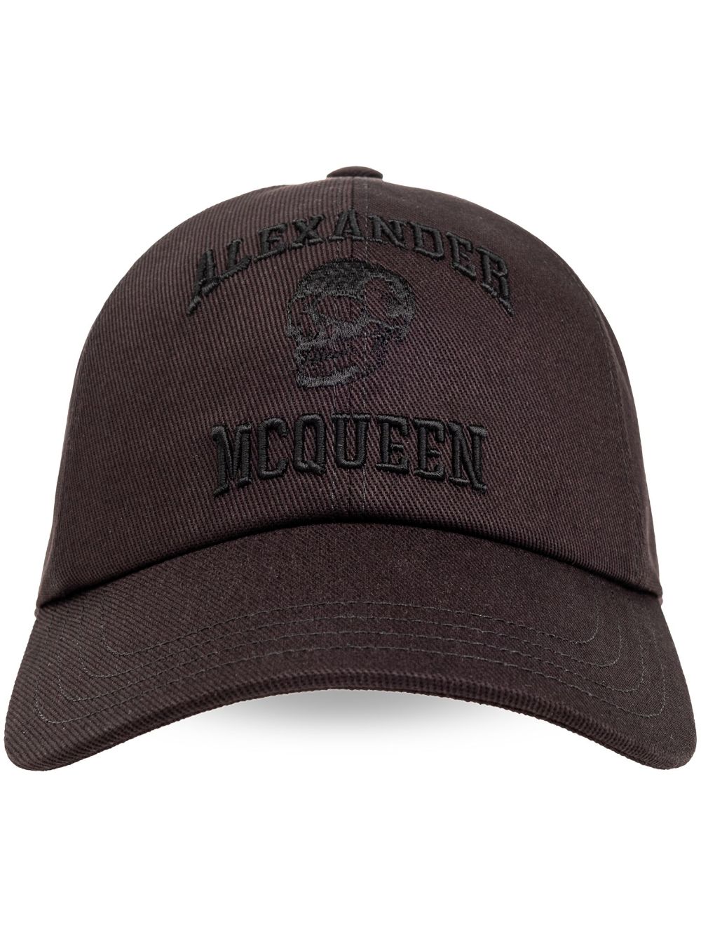 Alexander McQueen logo-embroidered cap - Brown von Alexander McQueen