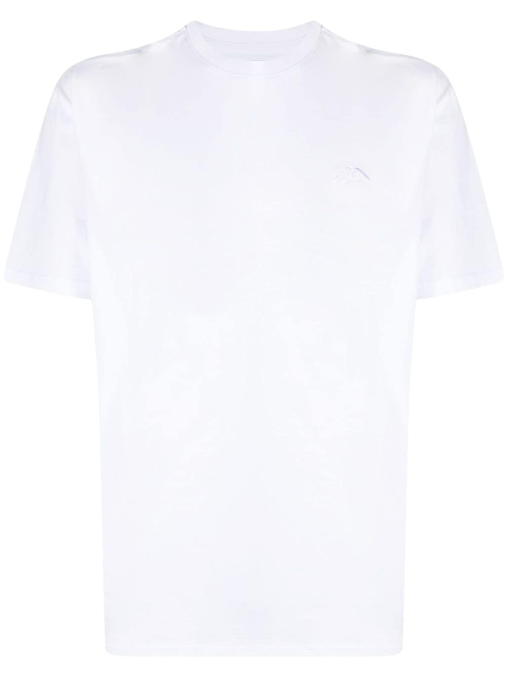 Alexander McQueen logo-embroidered cotton T-shirt - White von Alexander McQueen