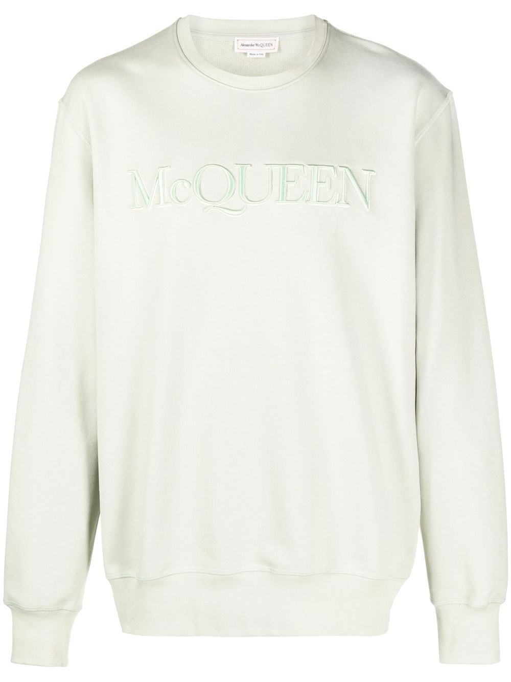 Alexander McQueen logo-embroidered sweatshirt - Green von Alexander McQueen
