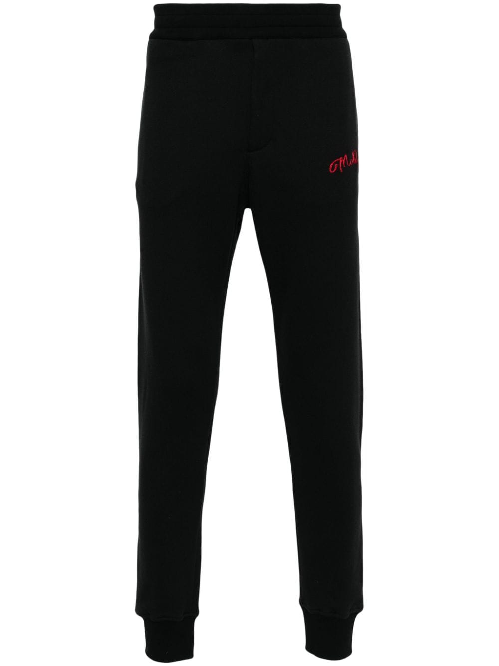 Alexander McQueen logo embroidered track pants - Black von Alexander McQueen