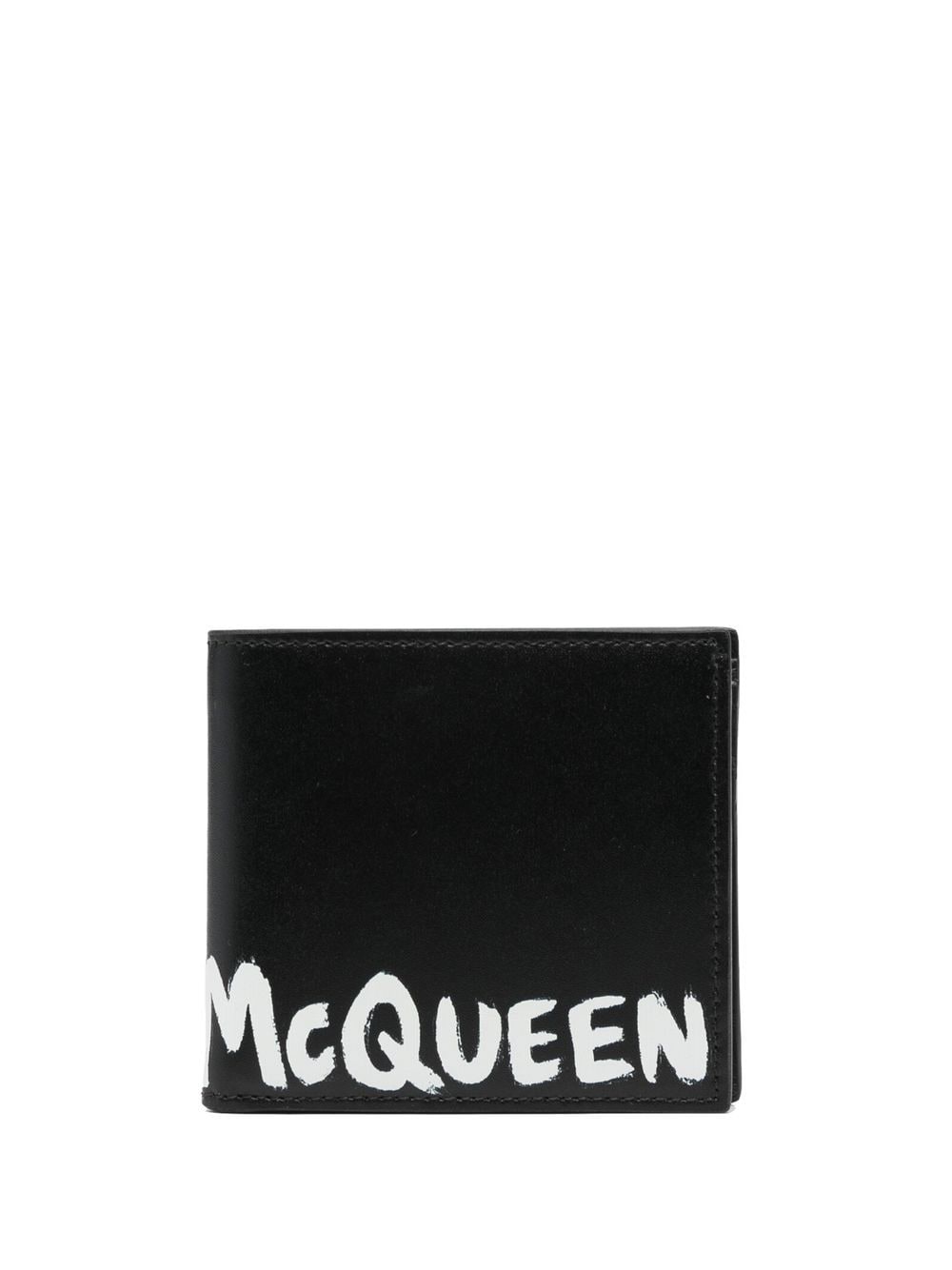 Alexander McQueen logo-print bi-fold wallet - Black von Alexander McQueen