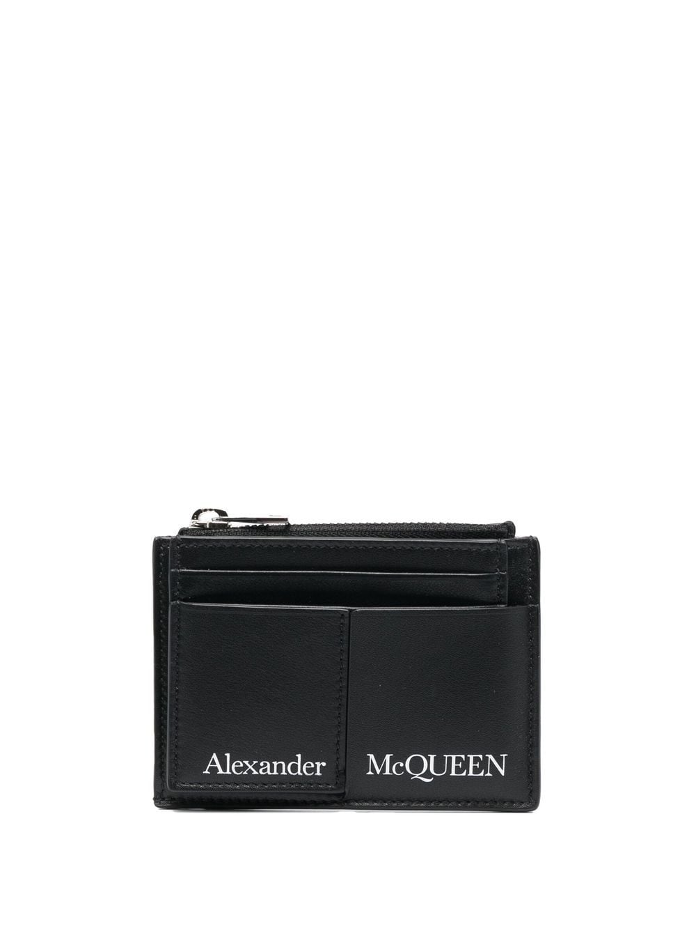 Alexander McQueen logo print cardholder - Black von Alexander McQueen