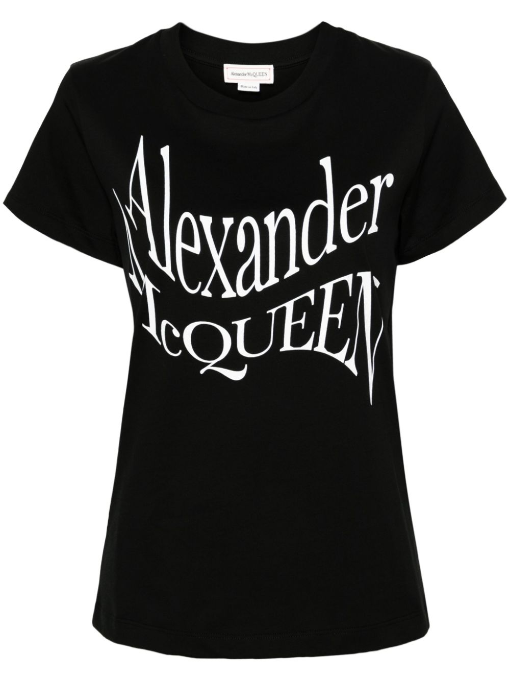 Alexander McQueen logo-print cotton T-shirt - Black von Alexander McQueen