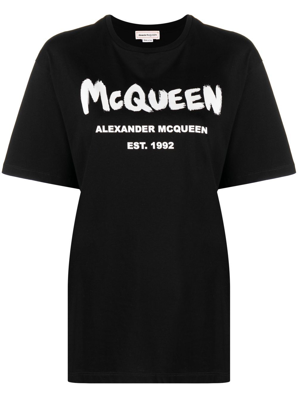 Alexander McQueen logo-print cotton T-shirt - Black von Alexander McQueen