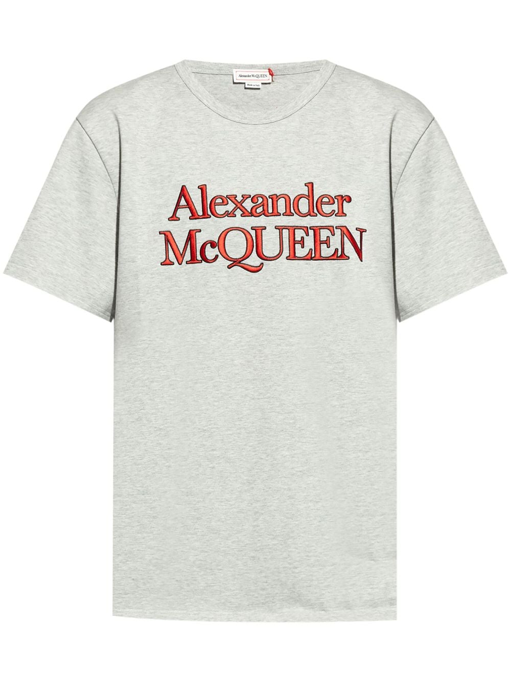 Alexander McQueen logo-print cotton T-shirt - Grey von Alexander McQueen