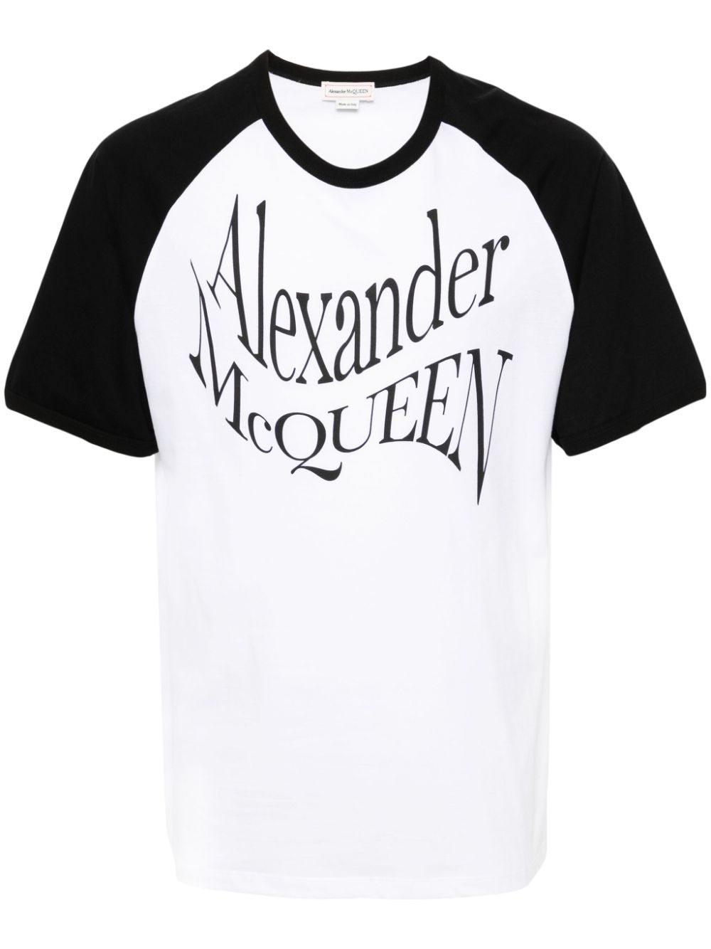 Alexander McQueen logo-print cotton T-shirt - White von Alexander McQueen