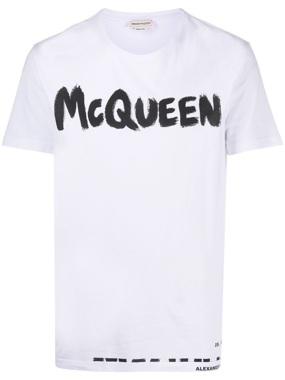 Alexander McQueen McQueen Graffiti cotton T-shirt - White von Alexander McQueen