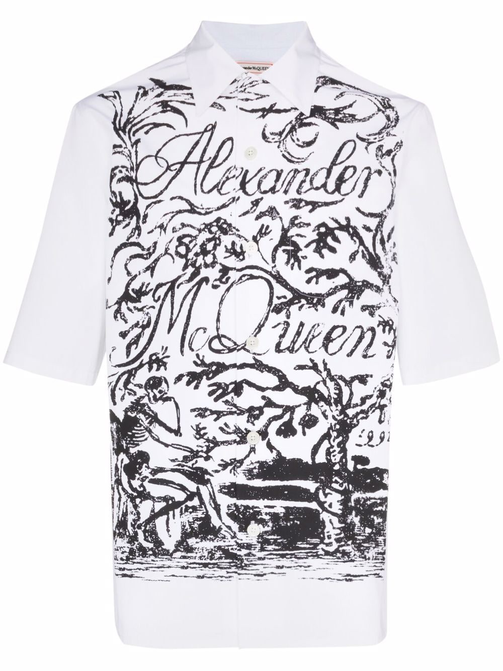 Alexander McQueen logo-print shirt - White von Alexander McQueen
