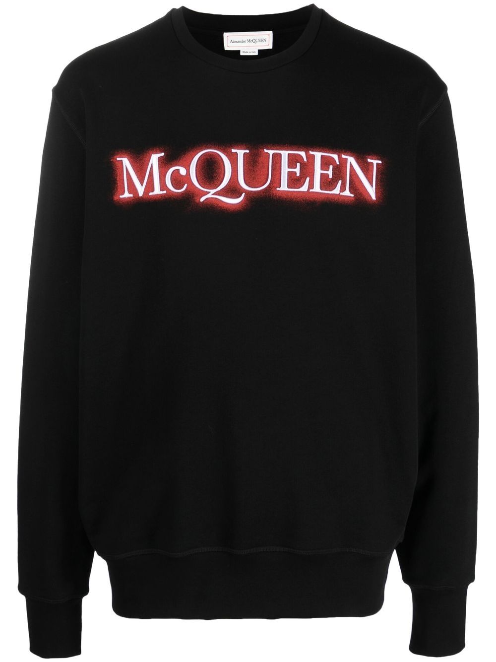 Alexander McQueen logo-print sweatshirt - Black von Alexander McQueen