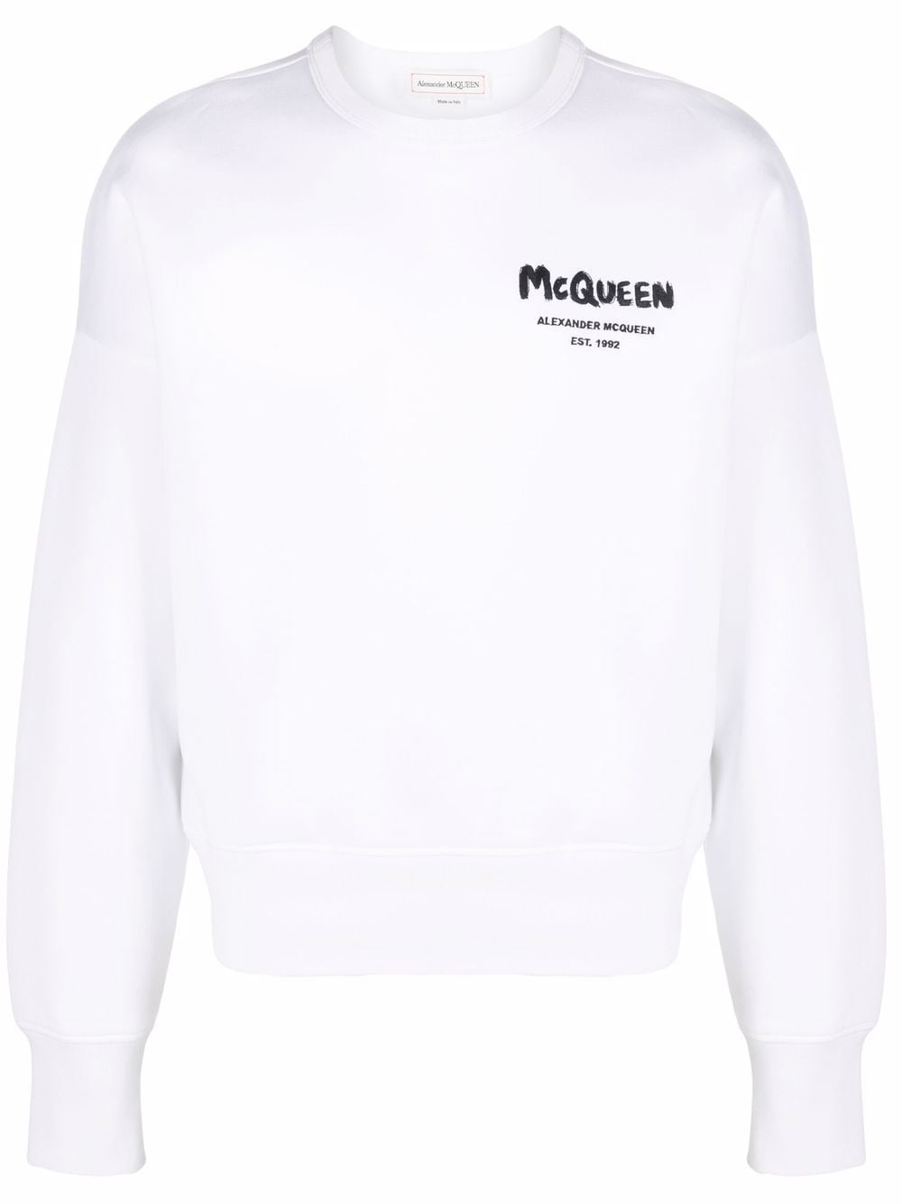 Alexander McQueen logo-printed sweatshirt - White von Alexander McQueen