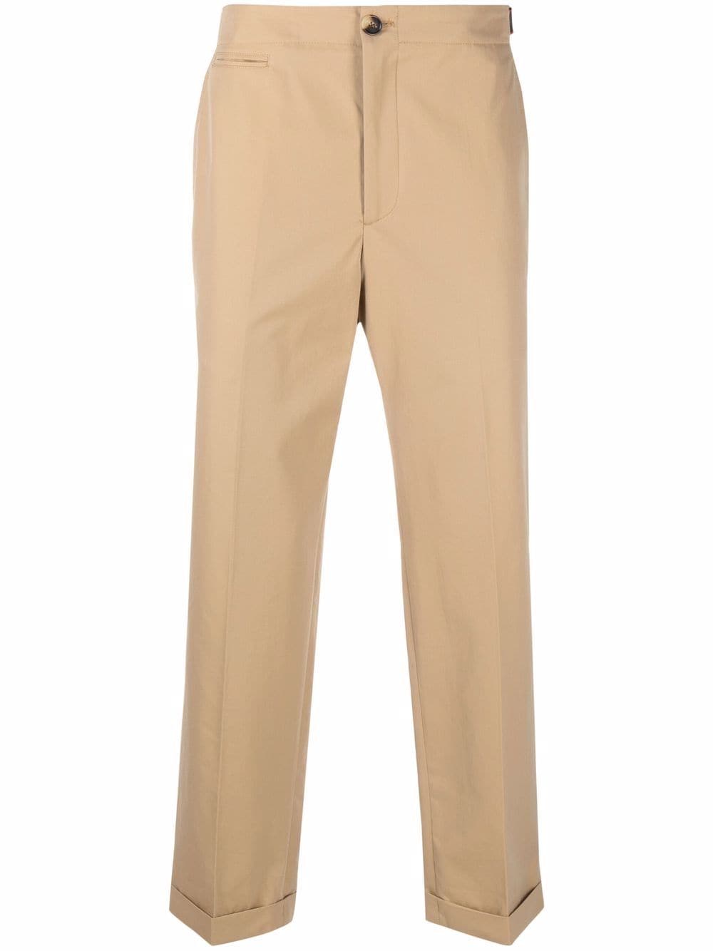 Alexander McQueen logo tape slim-fit chinos - Neutrals von Alexander McQueen