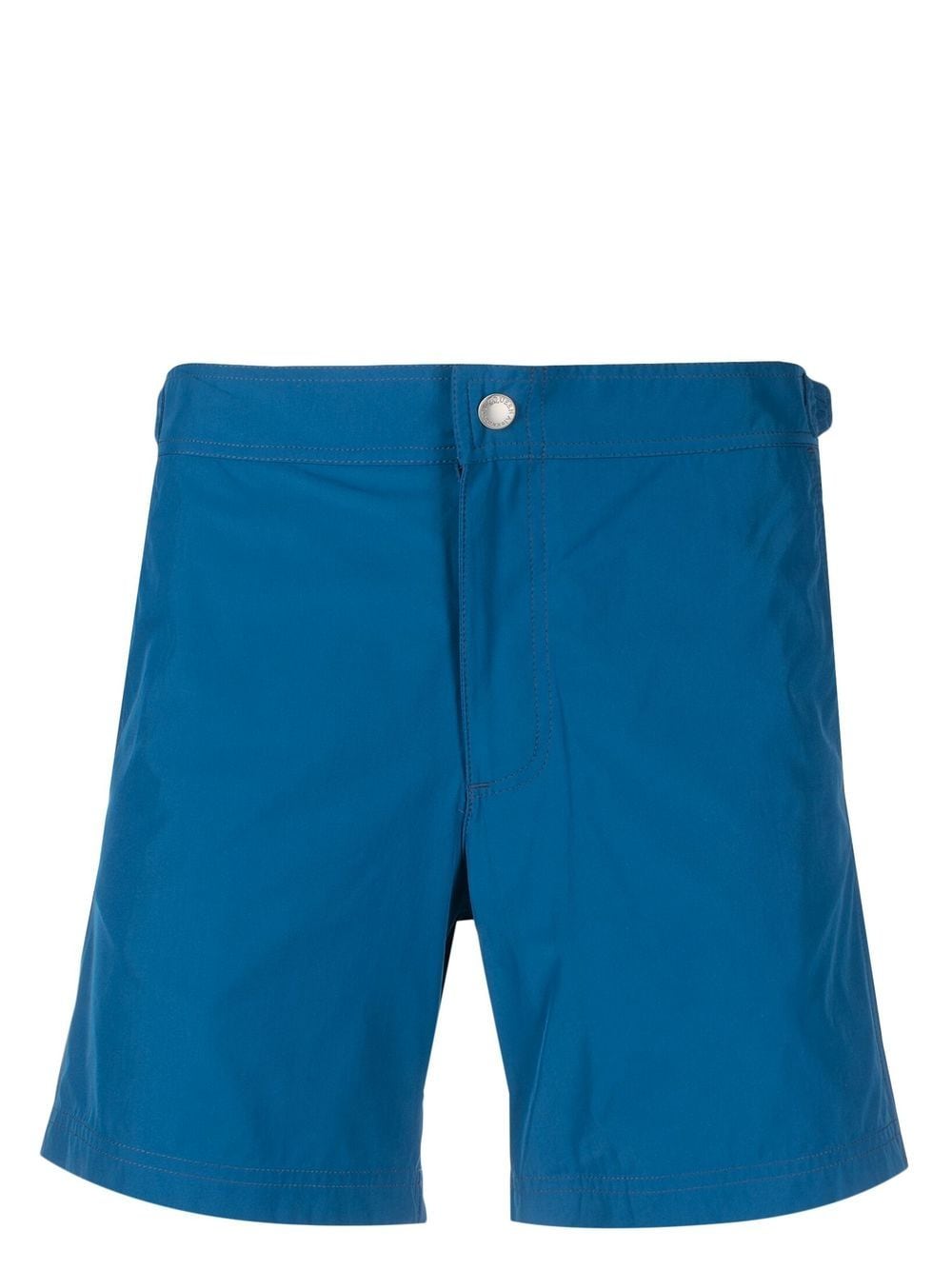 Alexander McQueen logo-tape straight-leg shorts - Blue von Alexander McQueen