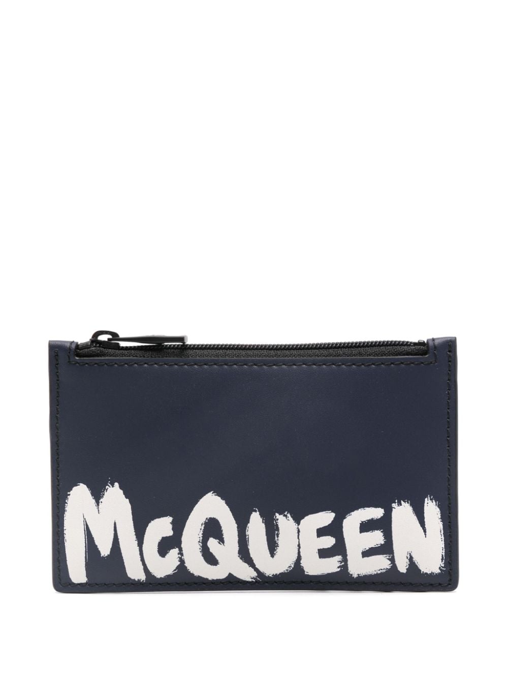 Alexander McQueen logo zipped wallet - Blue von Alexander McQueen