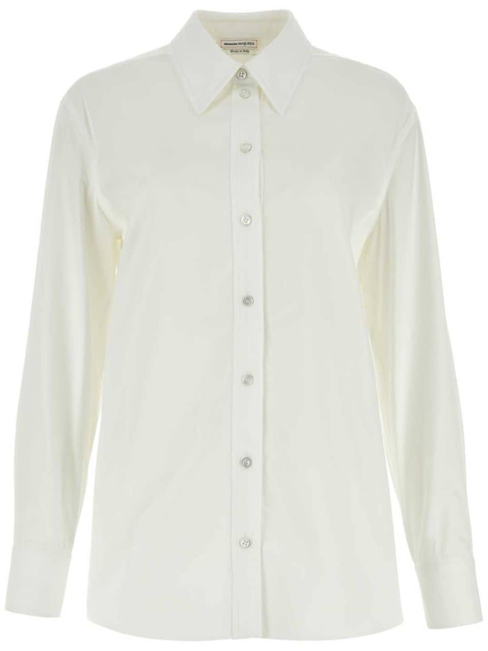 Alexander McQueen long-sleeve poplin shirt - White von Alexander McQueen