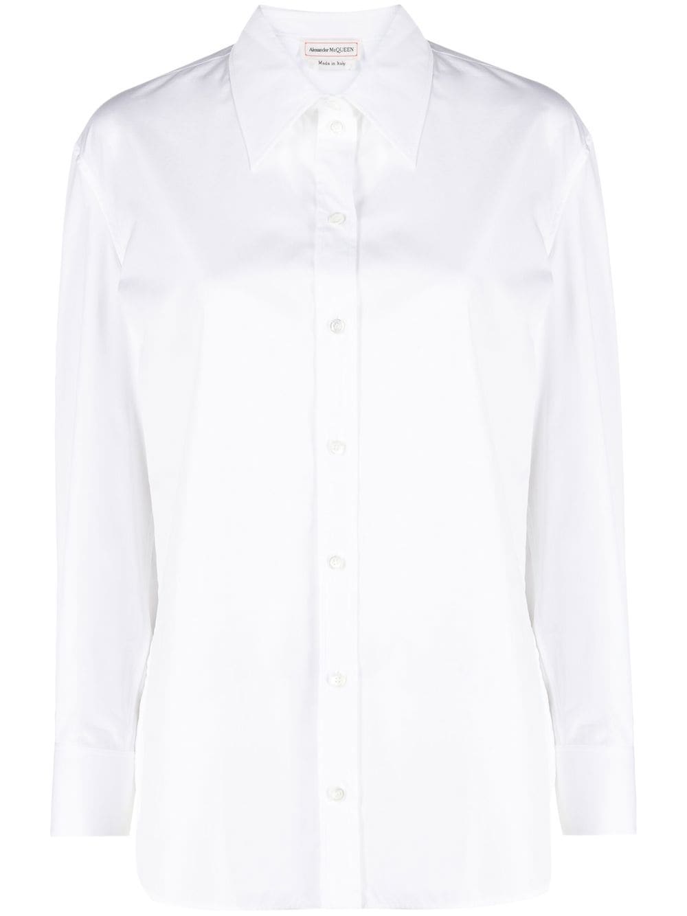 Alexander McQueen long-sleeved cotton shirt - White von Alexander McQueen