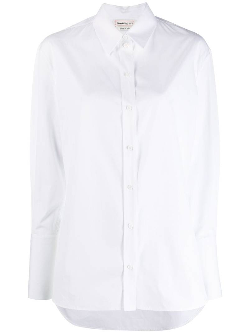 Alexander McQueen longsleeved cotton shirt - White von Alexander McQueen