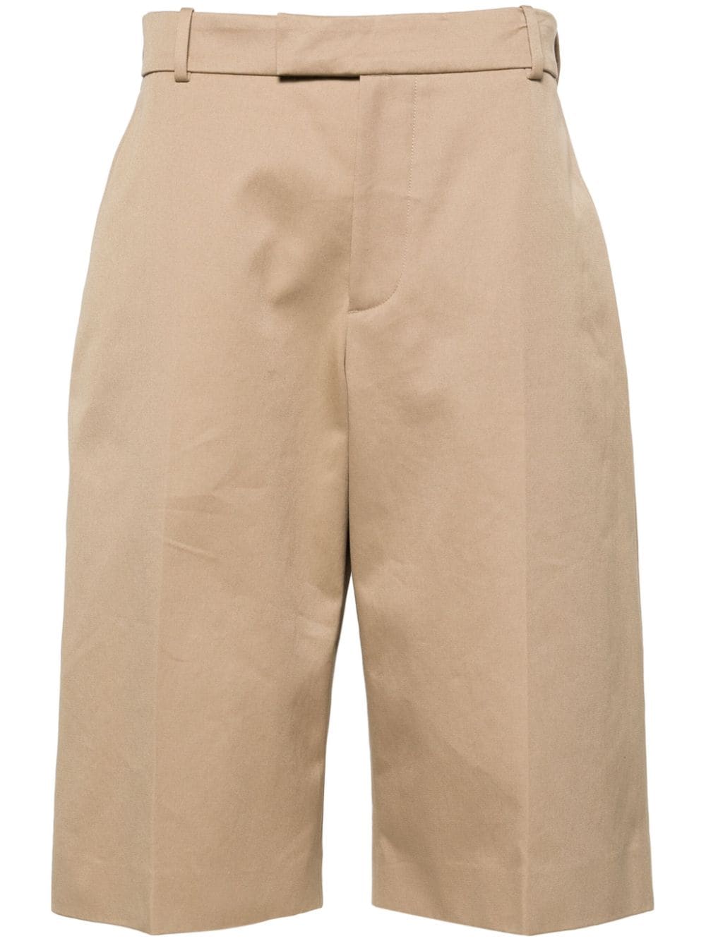 Alexander McQueen mid-rise cotton bermuda shorts - Neutrals von Alexander McQueen