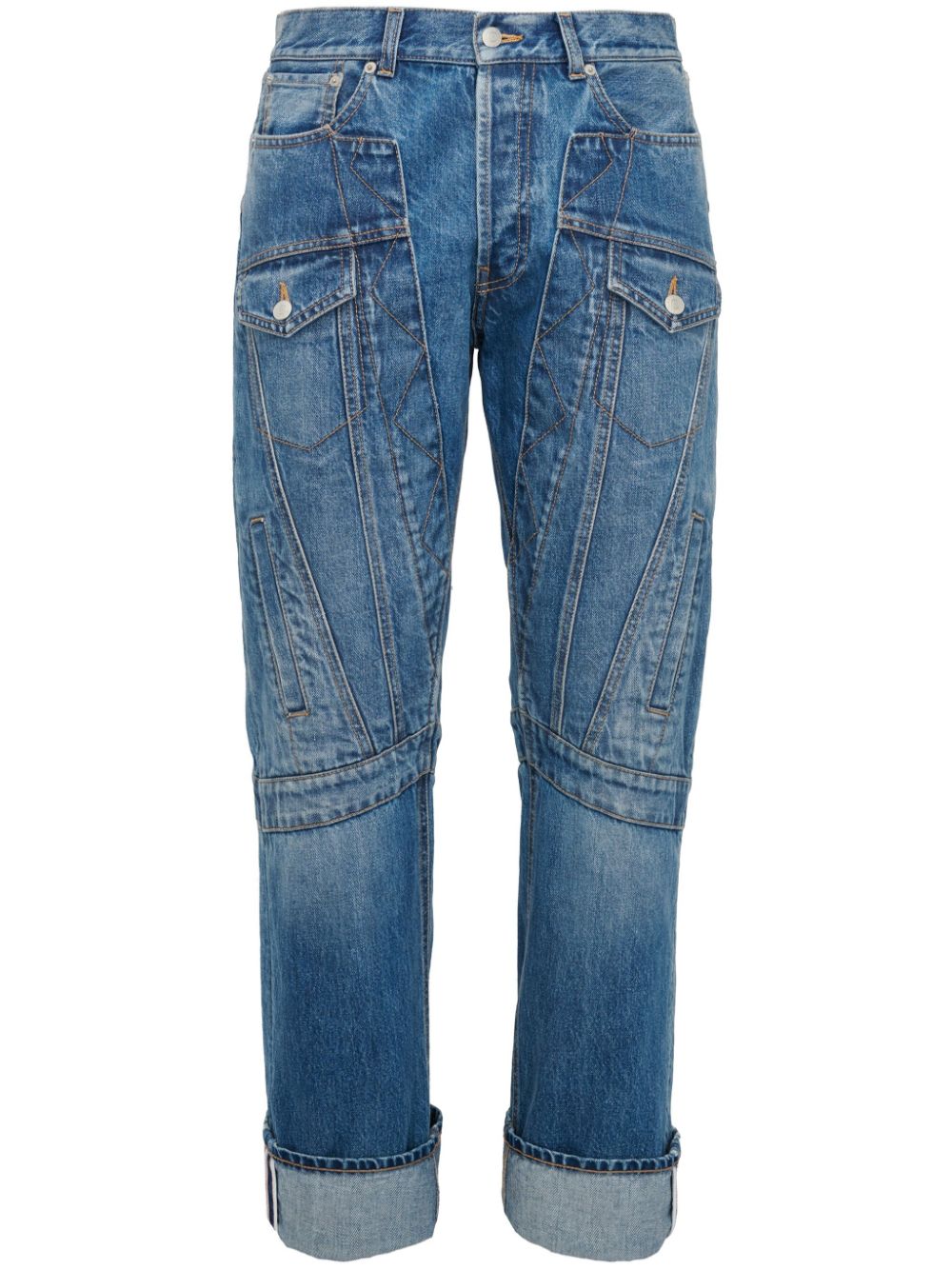 Alexander McQueen mid-rise straight-leg jeans - Blue von Alexander McQueen