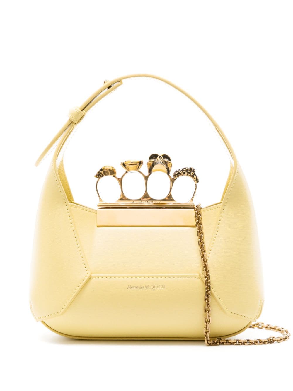 Alexander McQueen mini Jewelled leather tote bag - Yellow von Alexander McQueen