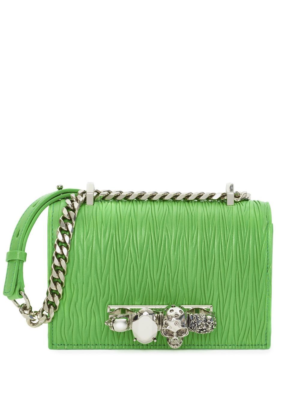 Alexander McQueen mini jewelled quilted satchel - Green von Alexander McQueen